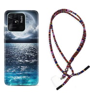 Xiaomi Redmi Note 7 8 9 Pro 10 2022 10 Pro 10S Kılıf Boyun Asklı Rasta Silikon Great Moon 1301