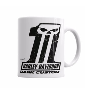 Harley Davidson Dark Custom Kupa Bardak Porselen