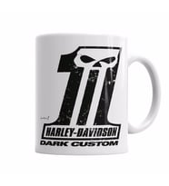 Harley Davidson Dark Custom Kupa Bardak Porselen
