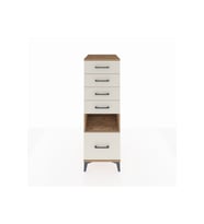 Kronos Dolap Tek Raflı 5 Çekmeceli 44x59x134 Çam-Aytaşı