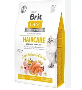 Brit Care 7 Kg Haircare Deri ve Tüy Sağlığı Tavuk Etli ve Somon Balıklı Yetişkin Kedi Maması