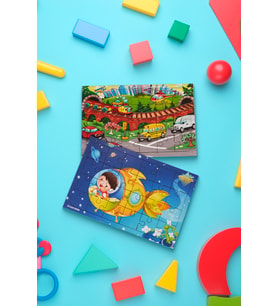 Okul Öncesi Başlangıç Yapboz Taşıtlar Ve Gizemli Uzay Ahşap Puzzle Set