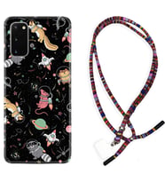 Samsung A02S A03S A10 A12 A13 A21S A22 Kılıf Boyun Asklı Rasta Silikon Planet Animals 1771
