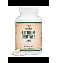 Double Wood Lithium Orotate 5mg, 210 Capsules.TR TEK YETKİLİ SATICISI 3940 (Renksiz)