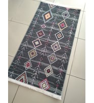 HALIMARKA DECORA 0042 ANTRASİT KAYMAZ DOKULU HALI 80X150 CM