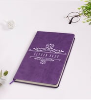 BK Gift Kişiye Özel İsimli Mor Termo Deri Defter Model 8