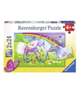 Ravensburger 2x24 Parça Puzzle Gökkuşağı Atları 091935