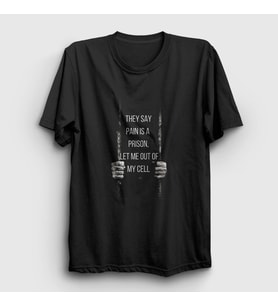 Presmono Unisex Siyah Cell Rapper NF T-Shirt 304851tt