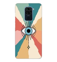 Xiaomi Redmi NOTE 9 Uyumlu Göz Tasarımlı Şeffaf Telefon Kılıfı