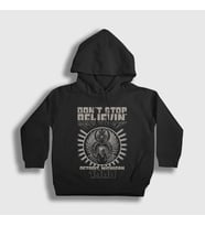 Presmono Unisex Çocuk Siyah Don't Stop Believin Journey Kapüşonlu Sweatshirt 548331tt
