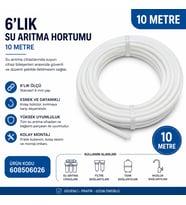 6’Lık Su Arıtma Hortumu 10 Metre 608506026