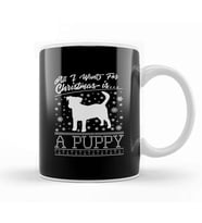 All I Want For Christmas Is A Puppy Knit Pattern Kupa Bardak Porselen