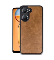 Vivo Y18 Kılıf Aras Deri Kapak - Taba