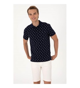 U.S. Polo Assn. 2107554 Foms Lacivert Erkek Polo Yaka T-shirt 26Y129000286