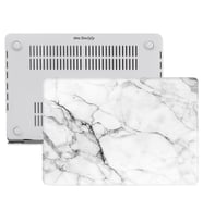 MacBook Pro Kılıf HardCase TouchBar A1707 A1990 Uyumlu Koruyucu Kılıf Mermer11NL (Metal)
