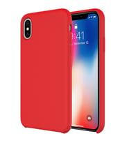 Buff iPhone Xs/X ile Uyumlu Rubber Fit Kılıf Red (Kırmızı)