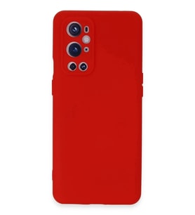 Durukar® One Plus 9 Pro Kılıf Nano içi Kadife Silikon - Kırmızı