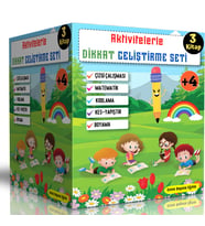 Aktivitelerle Dikkat Geliştirme Seti (3 Süper Kitap)
