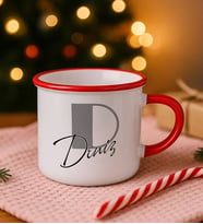 BK Gift Kişiye Özel İsimli Kırmızı Emaye Kupa Bardak -6, Arkadaşa Hediye, Sevgiliye Hediye