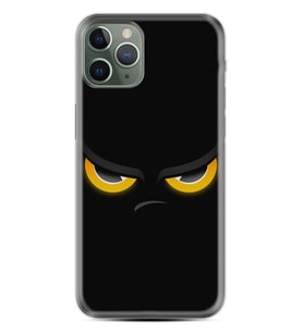 Apple iPhone 11 12 13 14 Pro Max Kılıf Desemli Silikon Black Eyes 1644