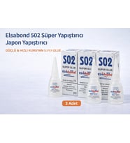 Elsabond 502 Süper Yapıştırıcı Japon Yapıştırıcı 20G Güçlü Hızlı Kuruyan Super Glue 3 Adet