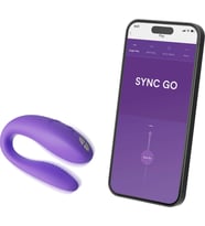 We-Vibe Sync Go Giyilebilir Mor Vibratör