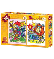 Art Puzzle 12+24 Parça Müzisyen Hayvanlar 4490
