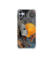 PrintiFy Samsung Galaxy A04e ile Uyumlu Simya Serisi Mozaik Tanrıça Tasarımlı Uv Baskılı Köşe Korumalı Antişok Kılıf