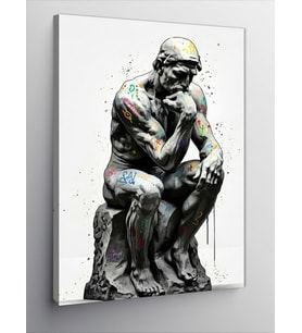 Kanvas Tablo Düşünen Sanat Heykeli