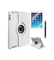Apple iPad Mini 2-3 Uyumlu Zore Dönebilen Standlı Kılıf (Beyaz)
