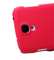 Nillkin i9500 Galaxy S4 ile Uyumlu Sert Kauçuk Kılıf Kırmızı