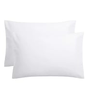 Düz Pamuklu 2'li Yastık Kılıfı 50X70 cm (Beyaz)