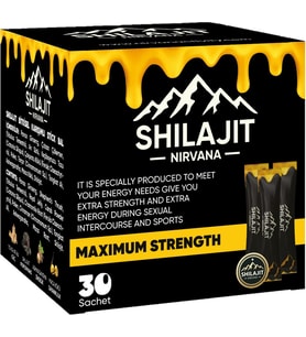 Shilajit  Takviye Edici Gıda %100 Saf Shilajit 30'lu Sachet  Ithal Shilajit +9 ZENGIN ÇEŞIT 300 MG