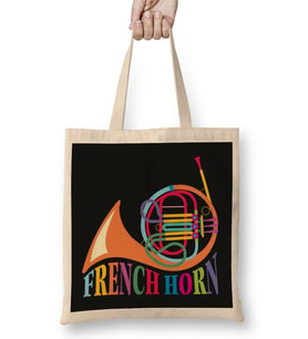 French Horn Music Bez Çanta Uzun Saplı