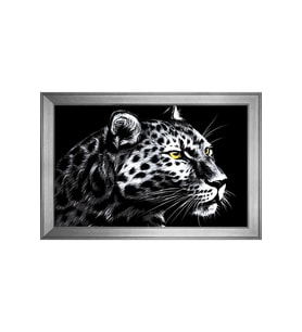 Hayvanlar Temalı Kanvas Tablo 50 x 70 cm Silver Çerçeve