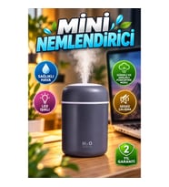 USB Mini Nemlendirici – LED Işıklı, Sürekli ve Aralıklı Püskürtme Modlu