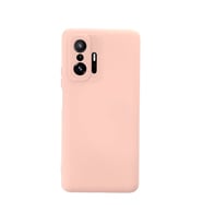 Xiaomi Mi 11t Pro Kılıf Nano İçi Kadife Silikon - Pudra