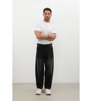 Erkek Skater Fit Jean Pantolon (Siyah)