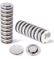 3M Yapışkanlı Rozet Mıknatısı Yaka Tutucu kartı mıknatısı İsimlik mıknatısı - 17 mm çap - 5 Set