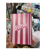 Özel Tasarım Barbie Lastikli Sert kapaklı Defter (Pembe)