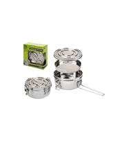 Summit 670001 - Paslanmaz Çelik 1000ml.Yemek Seti (Gümüş)
