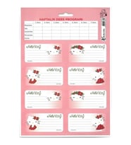 Keskin Color Hello Kitty Okul Etiketi 3 Sayfa 24 etiket - 2 paket