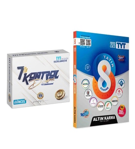 Altın Karma TYT 8 Deneme ve Bilgi Sarmal 7 Kontrol Deneme Seti 2 Kitap