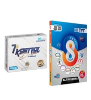 Altın Karma TYT 8 Deneme ve Bilgi Sarmal 7 Kontrol Deneme Seti 2 Kitap