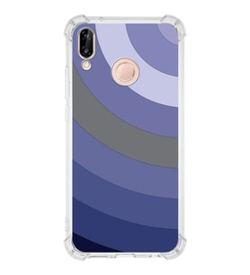 Huawei P20 Lite  Köşe Korumalı Antişok Kapak Renk Cümbüşü Tasarımlı Şeffaf  Kılıf