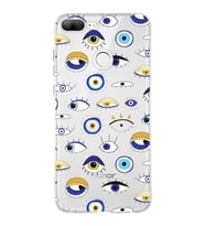 PrintiFy Huawei Honor 9 Lite ile Uyumlu 1mm Slim Fit Nazar Boncuğu 2 Baskılı Şeffaf  Kılıf