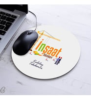 Hediyelik İnşaat Mühendisi Teknikeri Yuvarlak Mousepad