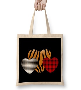 Girls Valentines Day S Hearts Love Leopard Plaid Kids 01 Bez Çanta Uzun Saplı