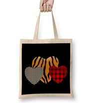 Girls Valentines Day S Hearts Love Leopard Plaid Kids 01 Bez Çanta Uzun Saplı