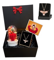 Zümdürü Anka Kuşu Kolyeli Fotoğraflı Premium Set - Sizlere Özel Fotoğraflı Hediye Seti (Model 5)
